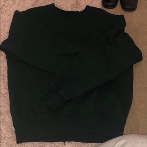 Green Brandy Melville Erica sweatshirt